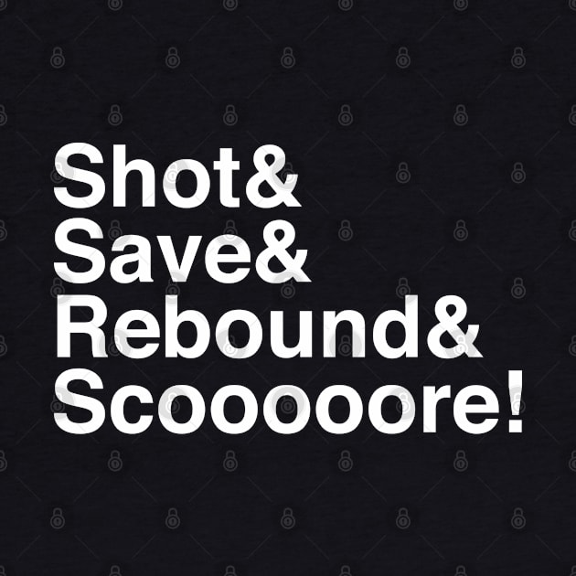 Shot Save Rebound Score Hockey by Carl Cordes